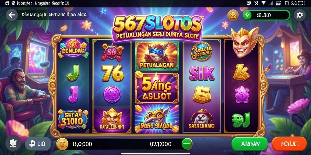 Screenshot 567SLOTS menampilkan gameplay yang menarik dan penuh warna.