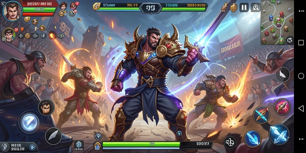 Gameplay mendebarkan dalam pertarungan 99SL.