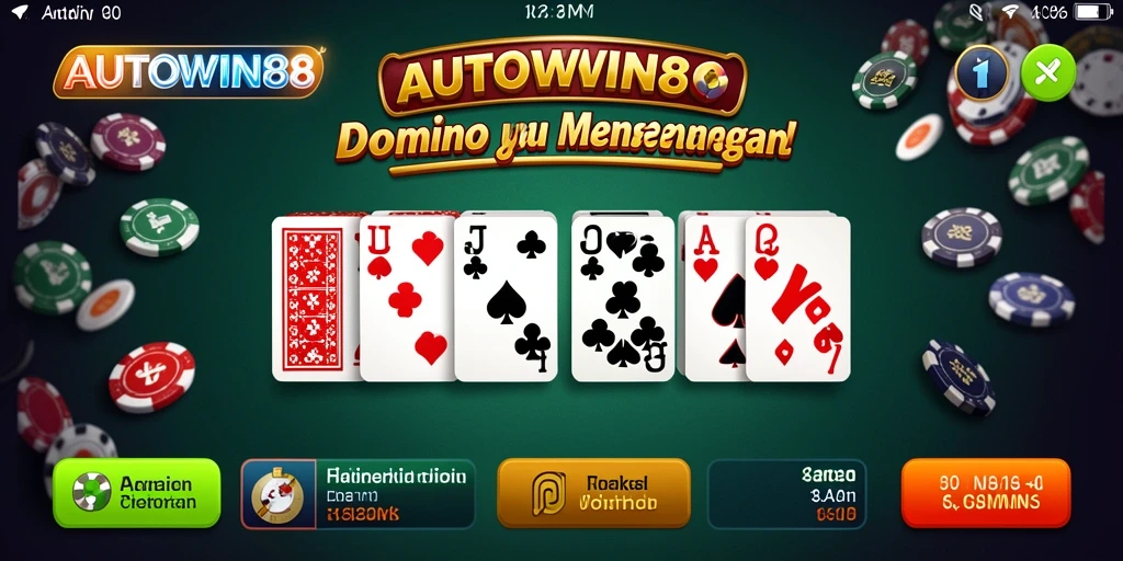 Tampilan gameplay menawan di AUTOWIN88 dengan aksi Domino seru.