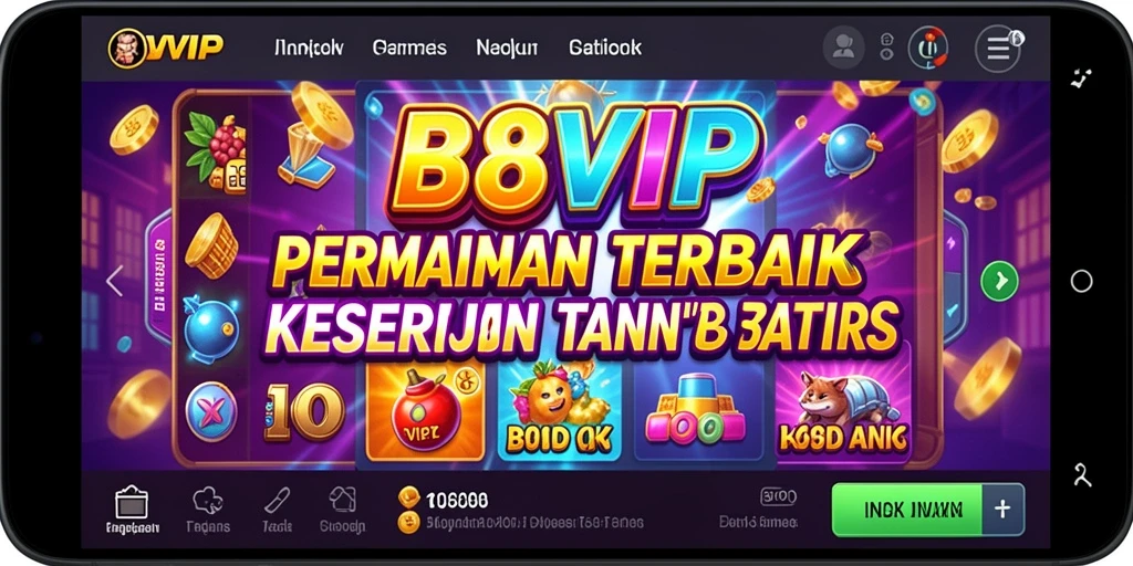 Tampilan menarik dari gameplay B8VIP yang penuh warna.