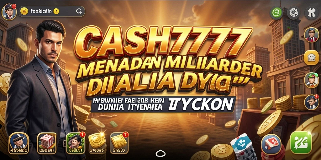Tampilan gameplay CASH777 dengan interaksi bisnis yang menarik.