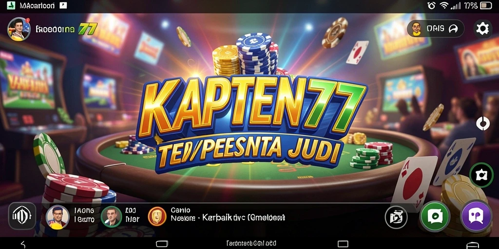 Skrinsut KAPTEN77 menampilkan gameplay Kasino yang menarik dan interaktif.